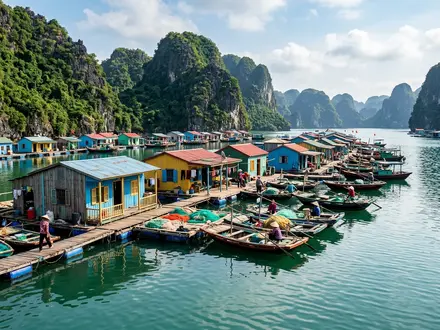 Cua Van Floating Village