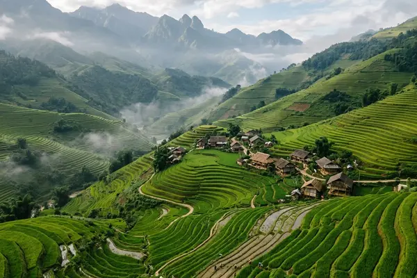 Sapa rice terraces, Vietnam